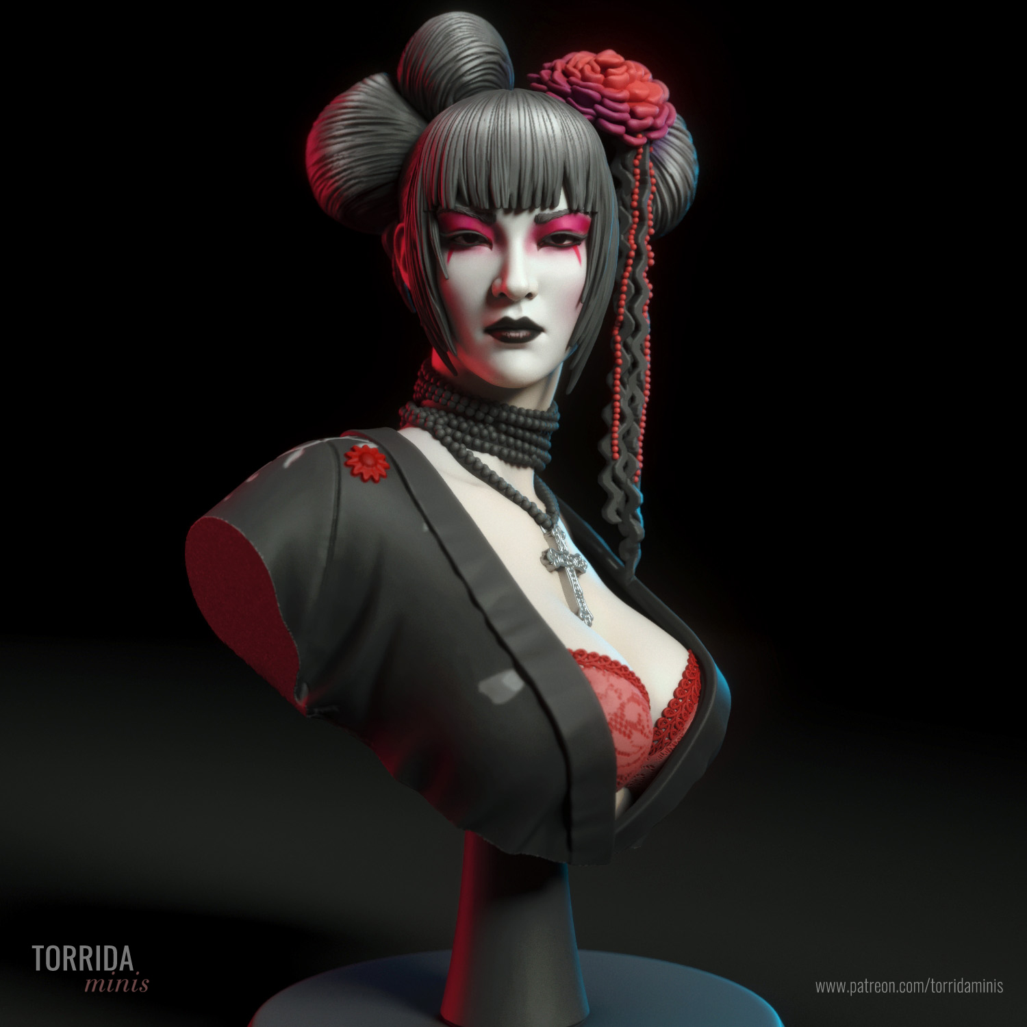 Hikari the goth geisha - Bust